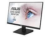 ASUS Eye Care VA27EHE - 27 Zoll Full HD Monitor - Rahmenlos, Flicker-Free, Blaulichtfilter, FreeSync - 75 Hz, 16:9 IPS Panel, 1920x1080 - HDMI, D-Sub