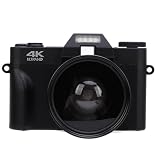4K-Digitalkamera 60FPS 56MP 3-Zoll-IPS-Touchscreen 16-facher Zoom 270-Grad-Drehung für Reisen und Camping