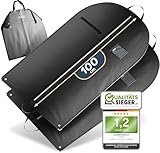 FiRiO® 2 x Premium Kleidersack - BIS 50% DICKERES MATERIAL - Faltbare Kleidersack Reisetasche - Business Anzugtasche - Atmungsaktive Kleiderhülle für Reise & Aufbewahrung - Kleidersäcke 100x60