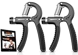 2 Grip Strengtheners – 5-60 kg Adjustable Hand Exercisers Forearm Strengtheners for Improved Strength & Grip Rehabilitation Exerciser for Strong Hands Wrists Arms…
