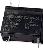 FITTAR Relais 12V Relais 302WP-1AH-C M02 12VDC 4Pins for Mikrowelle Ersatzteile (Size : One Size)