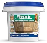 Roxil Holzschutz Creme-lasur - 10+ Jahre Witterungsschutz und Hydrophobierung - Einfache Anwendung dauerhafte Wirkung (3 Liter)