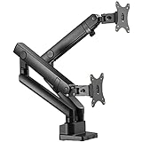 Dual Monitor Stand Adjustable Spring Monitor Desk Mount Swivel Bracket Dual LED LCD Monitor Desk Stand Suitable for 2 Screens