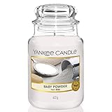 Yankee Candle Duftkerze im Glas (groß) | Baby Powder | Brenndauer bis zu 150 Stunden
