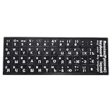 Josenidny Russische Buchstaben Tastatur Aufkleber für Notebook Laptop Desktop PC Tastatur Abdeckungen Russland Aufkleber