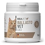 ReaVET BallastoVET für Katzen 50g - schnelle Unterstützung bei Verstopfungen, bei akuten & chronischen Verstopfungen & festem KOT, Verdauungshilfe, schnelle Hilfe bei Darmträgheit
