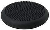 Togu Balancekissen Dynair Ballkissen Senso 36 cm, Sitzkissen mit Noppen (schwarz)