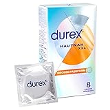 Durex Hautnah XXL Kondome – Ultra dünn für maximales Gefühl, große Passform (8 Stück)