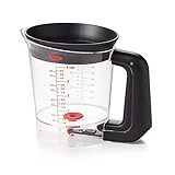 OXO Good Grips Fett-Trennkanne für Bratensaft 1 L, Kunststoff, Transp