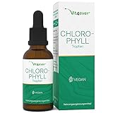 Chlorophyll Tropfen 100 ml - Premium: Bis zu 4-fach höher dosiert (300 mg je Tagesdosis) - Flüssiges Chlorophyll aus Alfalfa Extrakt - Mit gereinigtem Osmosewasser - Vegan - Laborgeprüft
