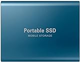 4 TB tragbare externe Festplatte, mobile SSD, Solid-State-Laufwerk, tragbar, SSD-Festplatte, schlankes Speicherlaufwerk mit USB 3.0 C-Anschluss für PC, Laptop und Mac