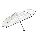 SMATI Mini Regenschirm Taschenschirm transparenter - Kompakt - STABIL (Lady)