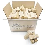 Mini-Kaminholz - ofengetrocknetes Eichenholz für Desktop-Feuerstellen, ideal für Solo-Herd Mesa & Mesa XL, Holzöfen und Pizzaöfen - ca. 4,5 kg (Eichenholz, 8,9 cm)