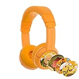 ONANOFF Play+, kabellose Bluetooth-Kopfhörer, für Kinder, 20 Stunden Akkulaufzeit, 3 Lautstärkeeinstellungen, Gelb Uni