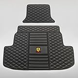HUAQIEMI Auto-Kofferraummatten mit vollständiger Abdeckung für Ferrari California, Kratzfeste Leder-Kofferraumauskleidung, Auto-Kofferraumschutzmatten, Innenausstattung