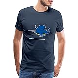 Spreadshirt Die Sendung Mit Der Maus Kleiner Elefant Springt Männer Premium T-Shirt, XXL