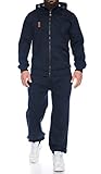 Finchman Finchsuit 1 Herren Jogging Anzug Trainingsanzug Sportanzug FMJS135, Darkblue, 3XL