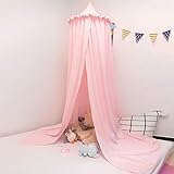 Betthimmel Baby Bett Baldachin Moskiton für Schlafzimmer Moskitonetz Insektenschutz Kinder Prinzessin Spielzelte rosa