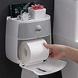 Papierhalter Toilettenpapier-Box Toilettenpapier-Spender Wandmontage Toilettenpapierhalter & Feuchttuchhalter