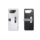 Vaxson 2 Stück Rückseite Schutzfolie, kompatibel mit Asus ROG Phone 7 Ultimate, Schwarz Backcover Skin Cover Haut [Nicht Displayschutzfolie ]