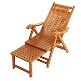 Outdoor Zero Gravity Nan Bambus Board Chair, Patio Adjustable Folded Recliner Lounge Rattan Pool Chair, Patio Chair for Beach Deck Pool Folding Camping Chair for Outdoor Picnic Hiking (Color : A)