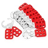 Kznifmk 8er-Pack Lock-Out-Tag-Out-Haspe, Manipulationssichere Lockout-Vorhängeschloss-Haspe, Lockout-Haspe mit 1 Backendurchmesser und 6 Verriegelungslö
