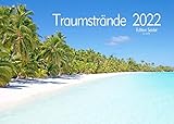 Traumstrände Premium Tischkalender zum Aufstellen 2022 DIN A5 Kalender Strand Meer Küste Palmen Karibik Malediven Seychellen Kuba Dominikanische Republik