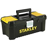 Stanley Werkzeugbox / Werkzeugkoffer (12.5', 32x18.8x13.2cm, Werkzeugkasten mit Metallschließen, Organizer für Kleinteile und Zubehör, entnehmbare Trage) STST1-75515