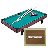 Nordic ProStore Mini Billardtisch Junior 3' - Für Kinder - Billiard Tisch mit Zubehör Inkl. Queue-Set, Kugeln, Dreieck & Kreide - Billardtisch Mini - 95 x 51.5 x 20.1 cm