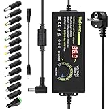 Netzteil Universal Einstellbar 3V~36V Netzteiladapter 4A 144W Verstellbarer Netzadapter 100V-240V AC to DC mit LED Spannungsanzeige und 14 Tipps für 3V~36V Haushaltselektronik, 4000mA Max