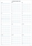 Jahresplaner für Familie & Büro 2022 - DIN A1 mit 5 Spalten - CO2 neutral in Deutschland gedruckt - Familienplaner Wandkalender Bürokalender Teamkalender Kalender Posterkalender - hoch / Hochformat