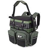 Zite Fishing [Multi Angelkoffer-Rucksack & Sitz-Kiepe in 1] Angeltasche inklusive 4x Tackle-Angelbox für Angelzubehör im Deckel, Angeltasche mit Boxen Angel Tasche Angeltaschen Angelrucksack mit Box