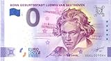 0 Euro Schein Deutschland · Bonn · Ludwig Van Beethoven · Anniversary · Souvenir o Null € Banknote