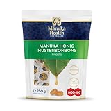 Manuka Health - MGO 400 + Lutschbonbons mit Propolis 250 g - 100% Pur aus Neuseeland mit zertifiziertem Methylglyoxal Gehalt und Vitamin C Bonbons