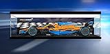 Acryl-Vitrine für LG #42141 McLaren Formel-1-Rennwagen,Transparente,Staubdichte Sammelvitrine,Kompatibel mit LG #42141(Spielzeugmodell Nicht im Lieferumfang Enthalten) Kleberfrei,3mm Inkjet+Light