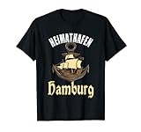 Heimathafen Hamburg Segelschiff T-Shirt