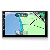YUNTX Android 10 Doppel Din Autoradio mit navi - GPS 2 Din - Rückfahrkamera einbeziehen - 7 Zoll - Soutien DAB+ | Commande au Volant | 4G | WiFi | Bluetooth | Mirrorlink | USB | SD | Carplay