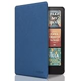 CoBak Hülle für 7 Zoll Kindle Paperwhite 12th Gen 2024 und Kindle Colorsoft Signature Edition und Tablet - Smart Cover mit Auto Schlaf/Aufwach, Dunkelb
