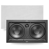 Triangle - Secret LCR7 - Wandeinbaulautsprecher - 140W - 2 x 17 cm Lautsprecher - Schwenkbarer Hochtöner - Musik & Heimkino Front/Center/Surround - 403 x 227 x 90 mm (Stück)