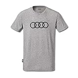Audi collection 313170181 Audi T-Shirt Ringe, Herren, grau, XXXL