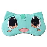 FengFZ Nette Pikachu-Plüsch-Cartoon-Anime-Schlafmaske for Augen, wesentlich for Schlafhilfe und Abhilfemaßnahme, um zu schlafen, um Besser zu schlafen (Size : Green)