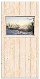 Artland Wandpaneele Outdoor Verkleidung nach Wunschmaß Wanddesign Holzoptik Fensterblick Ostsee Meer Strand Küste U2DE