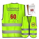 Giftota 60 Geburtstag für Männer und Frauen, mit Geburtstagskarte, Geburtstag Mann Geschenk, Geschenke Für Männer Geburtstag Weste, Lustige Geschenk Geburtstag, für Geburtstagsfeier, E