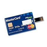 CLE CARDAN LIGHT EUROPE 32GB Speicherkarte in Scheckkartenform MasterCard USB Stick Datensp