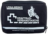 LEINA-WERKE REF 17010 Leina Kraftrad-Verbandtasche, Inhalt DIN 13167, schwarz