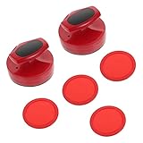 YANMAN Air Hockey -Set, Eishockey -Pushers, 1 Set Ice Hockey Pushers Air Hockey Pucks Air Hockey -Teile for Spieltabelle (Color : Red)