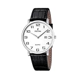 Festina Herren Analog Quarz Uhr mit Leder Armband F16476/1