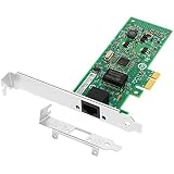 Euqvos PCIe Ethernet Network Card for Intel EXPI9301CT 82574L Chipset PCIe 1.1 x1 1Gb Single Port RJ45 LAN Card Support Windows Server/Windows/Linux/VMware/ESX