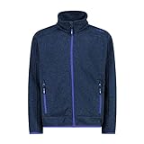 CMP, Knit Tech mélange fleece jacket, INCHIOSTRO-NERO, 164, 00NL