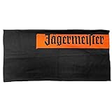 Original Jägermeister ® Tuch Loom Schal Tube Scharf mit Jägermeister®-Schriftzug - schwarz, orange